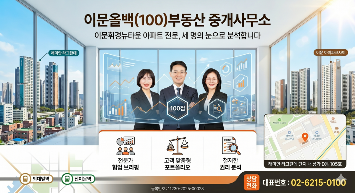 이문올백(100)부동산중개사무소